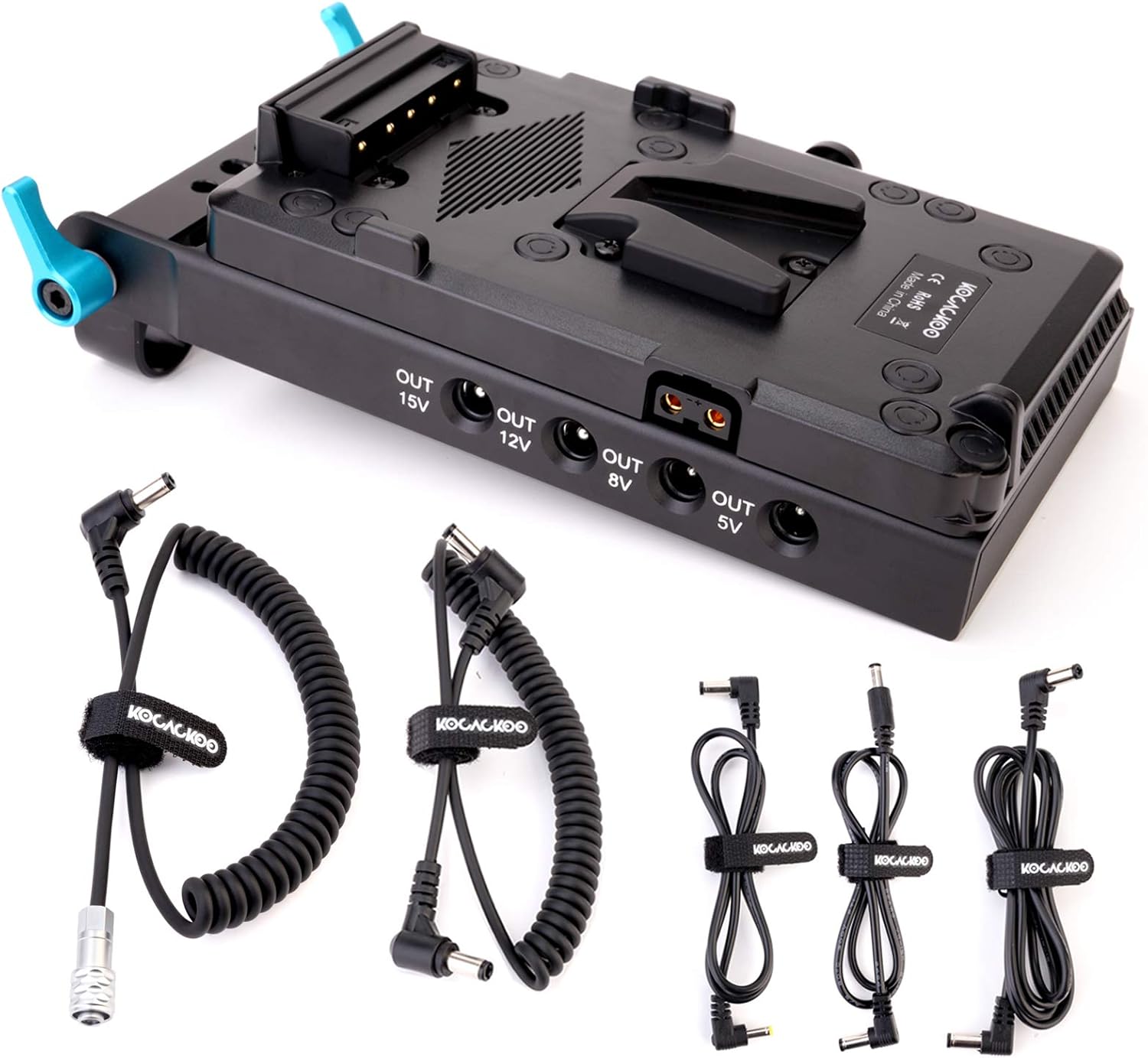V-Mount Lock Battery Plate Power Supply Splitter for BMPCC 4K/6K