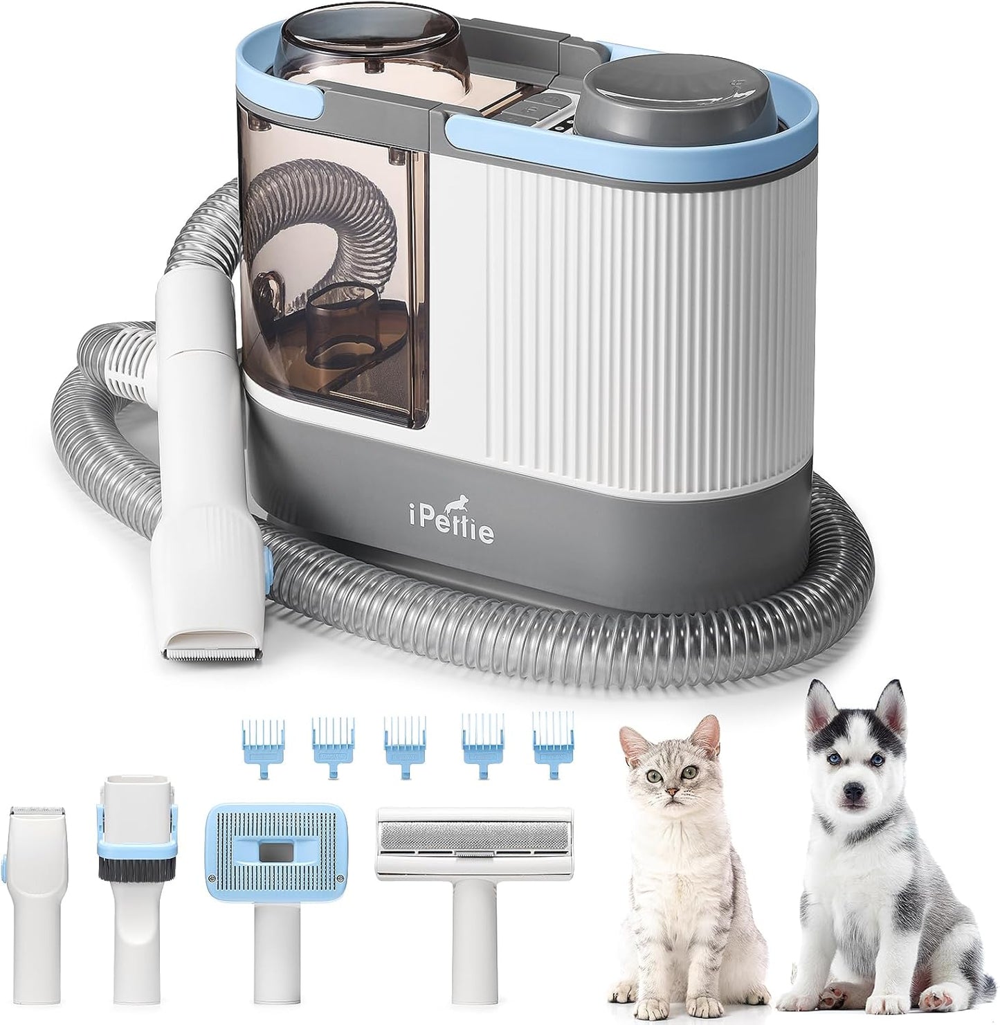 iPettie Max15: Dual Airway Pet Grooming Vacuum