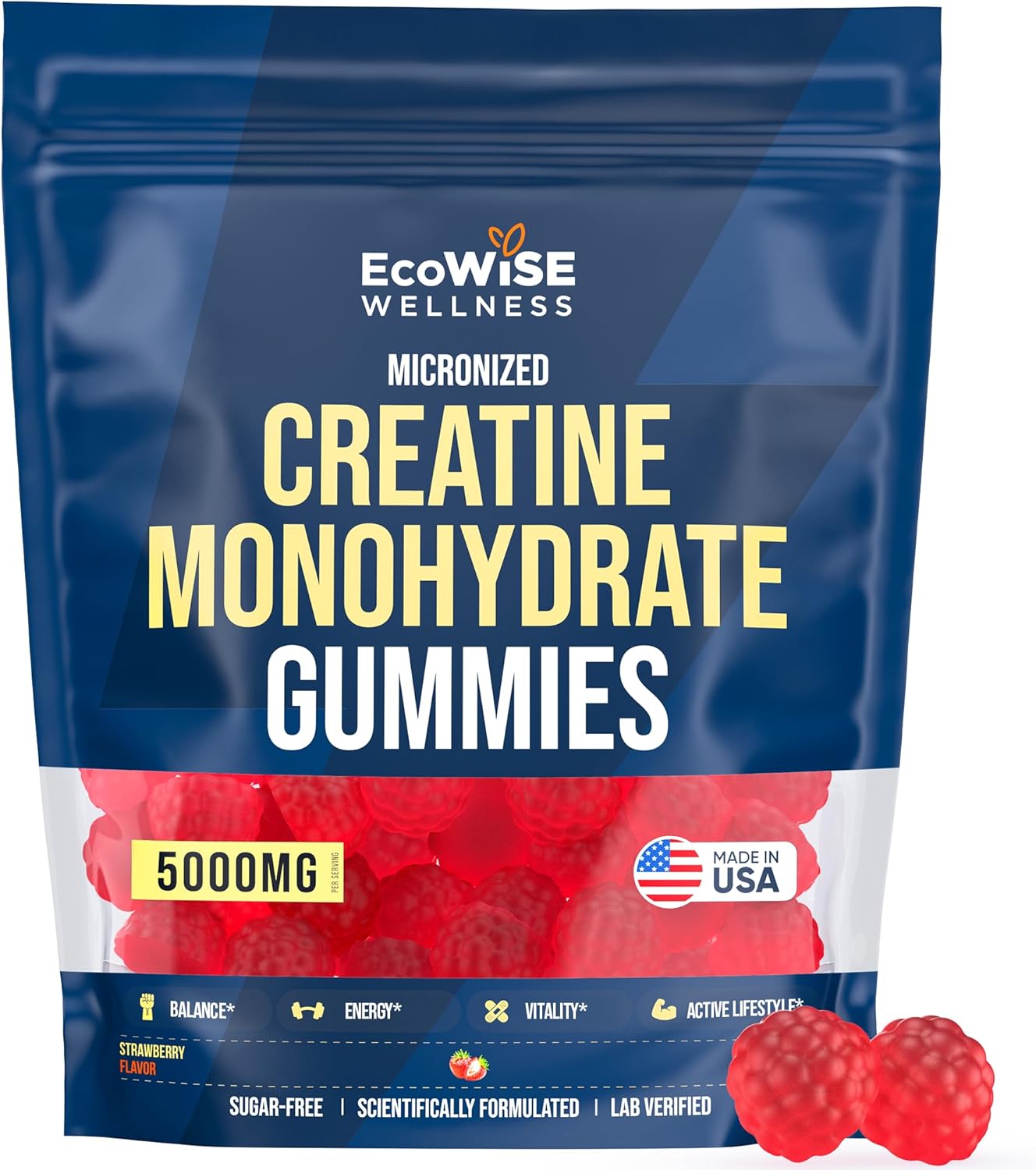 Creatine Monohydrate Gummies 5000 mg for Daily Routine