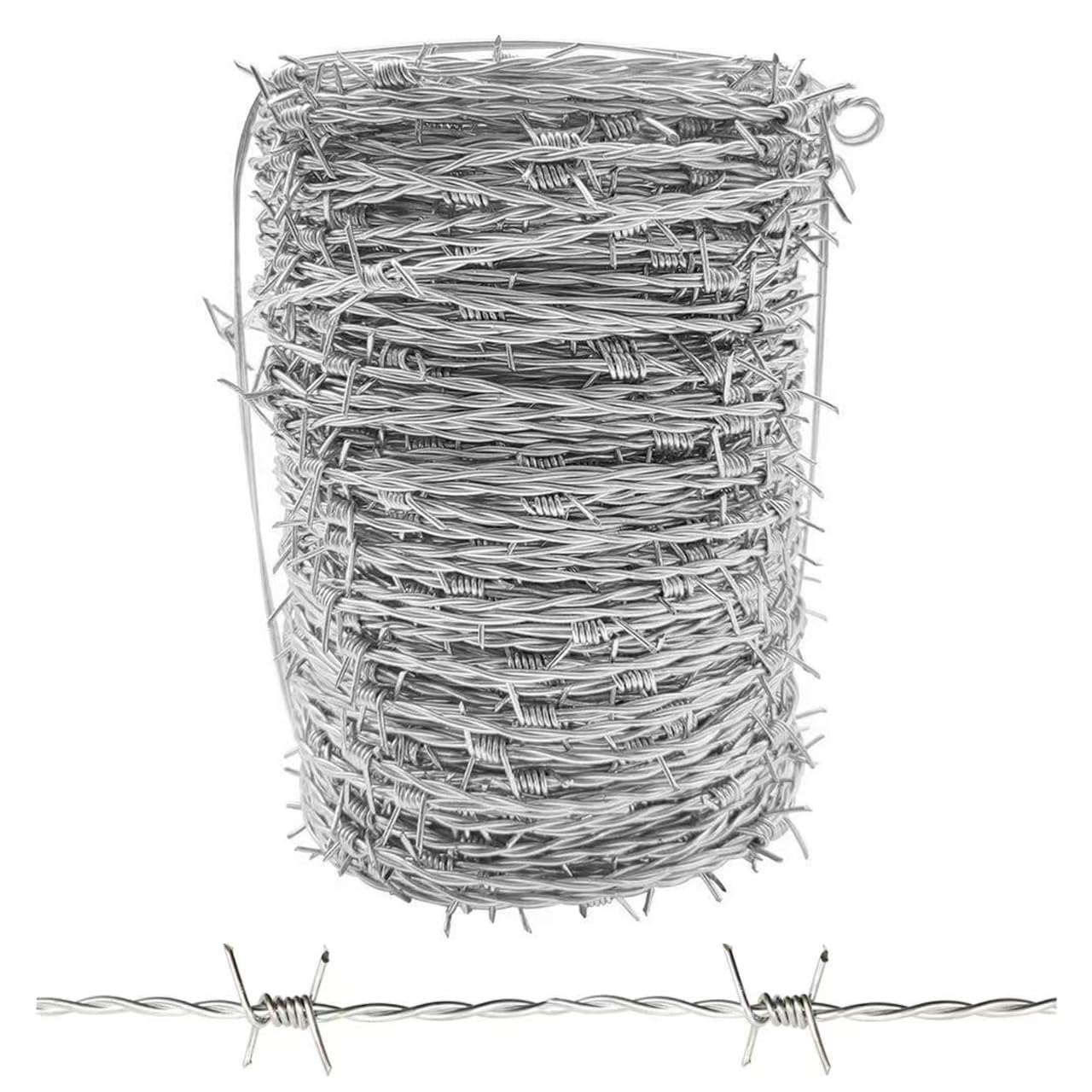 Real Barbed Wire 328ft 14 Gauge for Fences and Crafts
