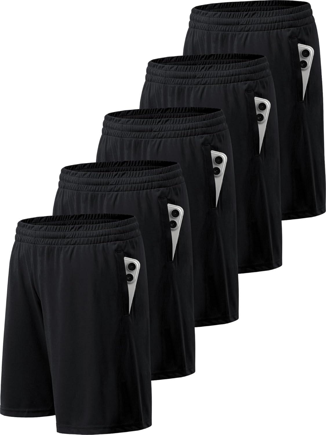 BVNSOZ Men's Athletic Shorts with Pockets for Quick Drying