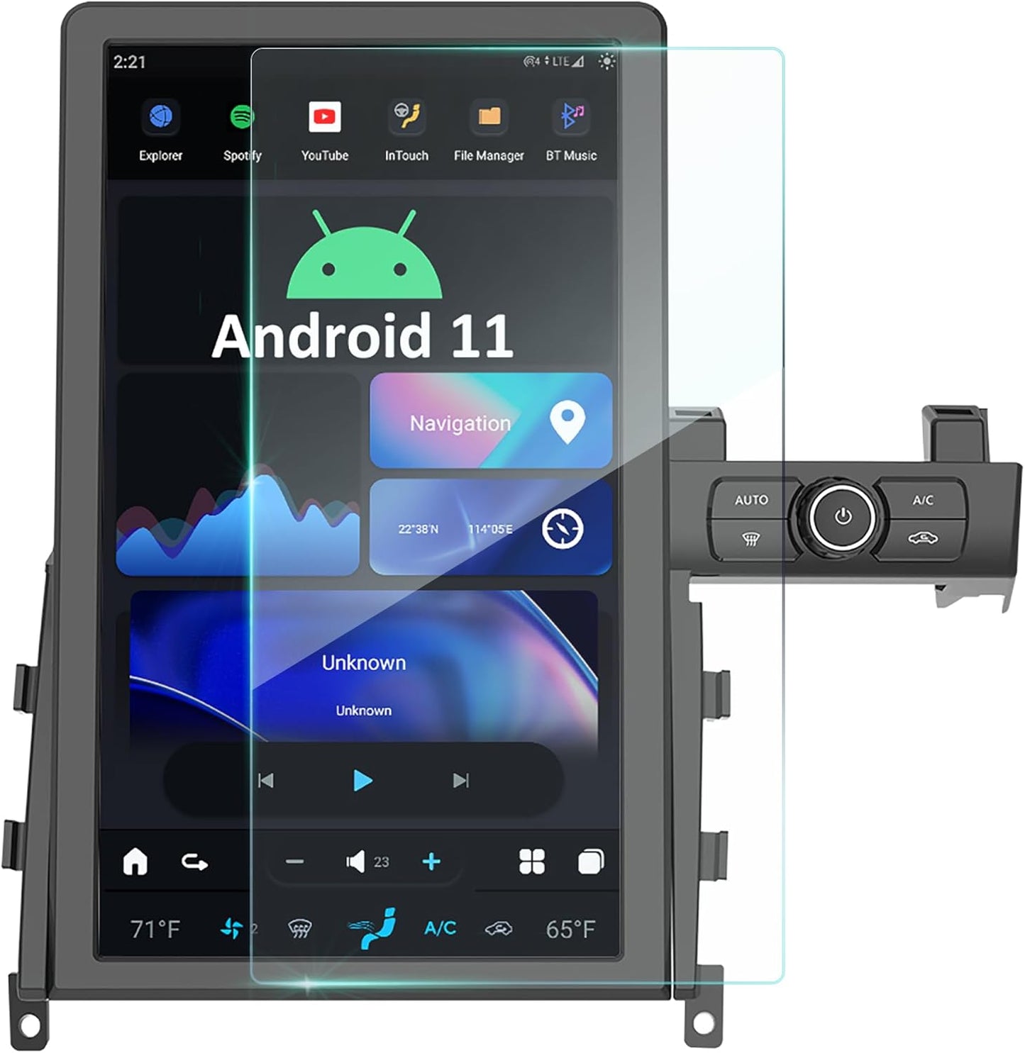 AuCar 14.4 Inch HD Screen Protector for Ford and Nissan Models