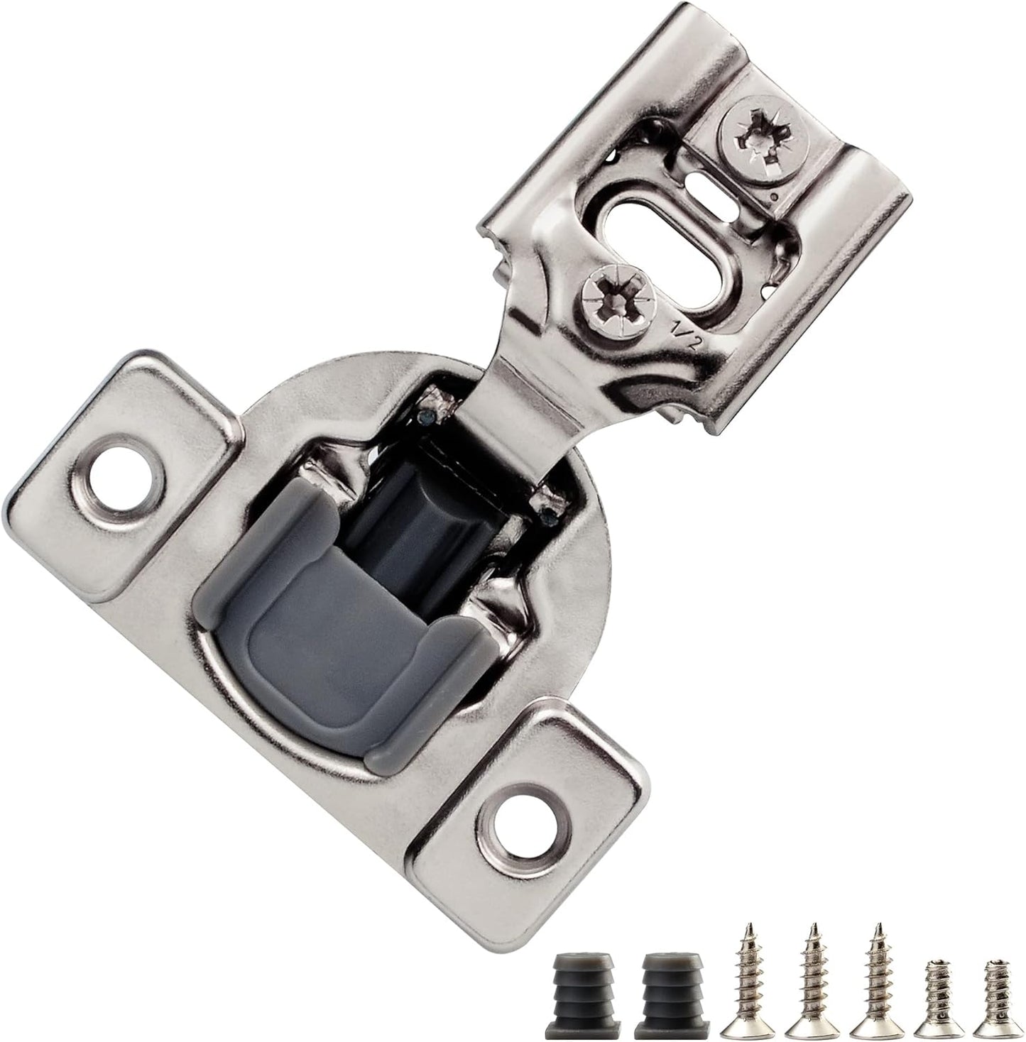20 Pack 1/2 in Overlay Soft Close Hinges for Kitchen Cabinets