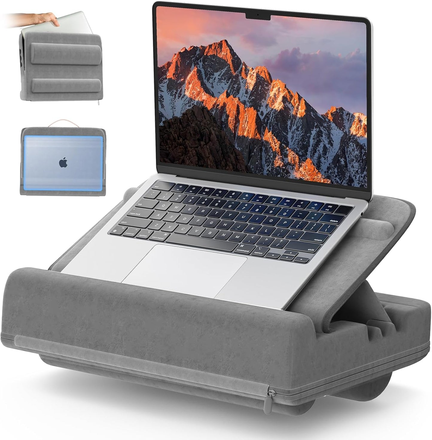 Adjustable Laptop Pillow for Lap: Portable & Comfortable!