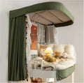 Student Dorm Bed Privacy Canopy Twin Top Bunk Bed Tent Canopy