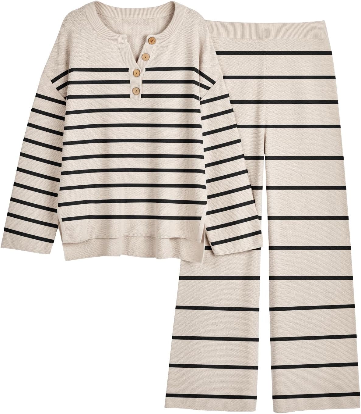 LILLUSORY Women's Cozy Knit Lounge Sets for Effortless Style