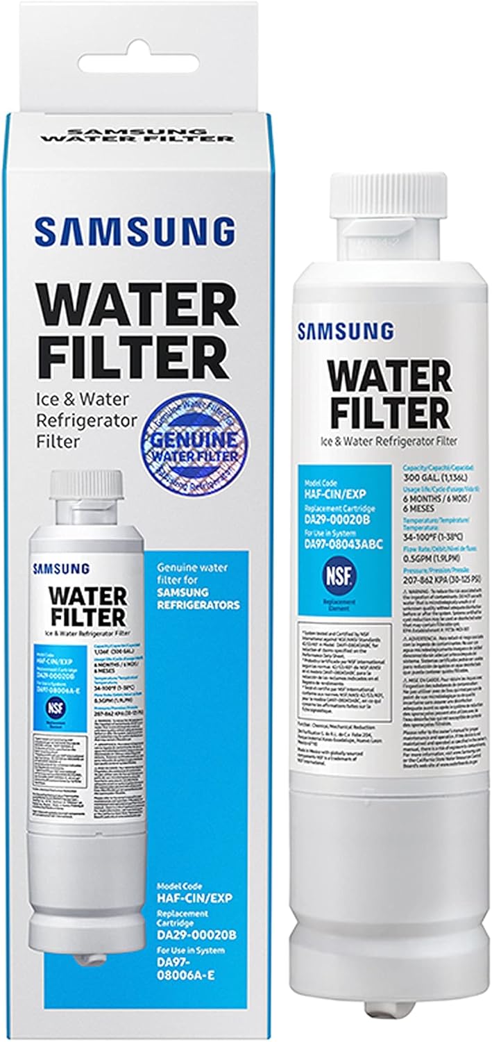 SAMSUNG Genuine Refrigerator Water Filter for Clean Drinking Water