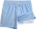 7 in Mens Swim Trunks with Compression Liner for Men - Quick Dry