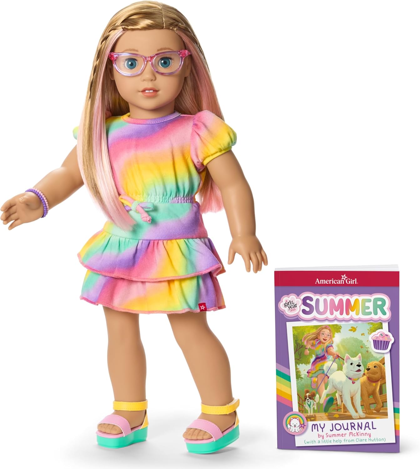 American Girl Summer McKinny 18-inch Doll with Journal and Accessories