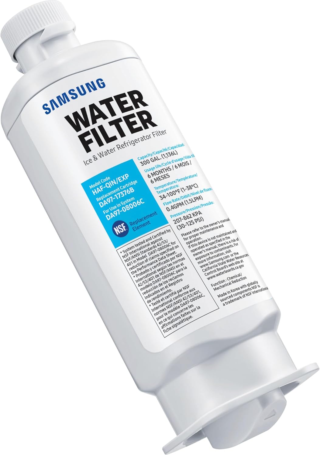 Samsung DA97-17376B Fridge Water Filter for Fresh Water