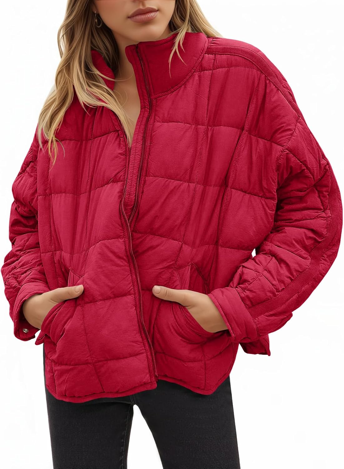 Aiopr Women's Oversized Lightweight Down Coat for Winter Wear
