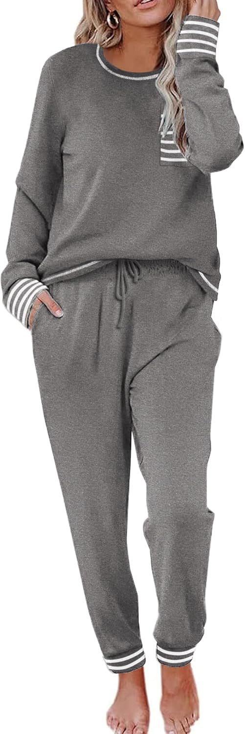 Ekouaer Pajamas Women's Long Sleeve Pj Set for Ultimate Comfort