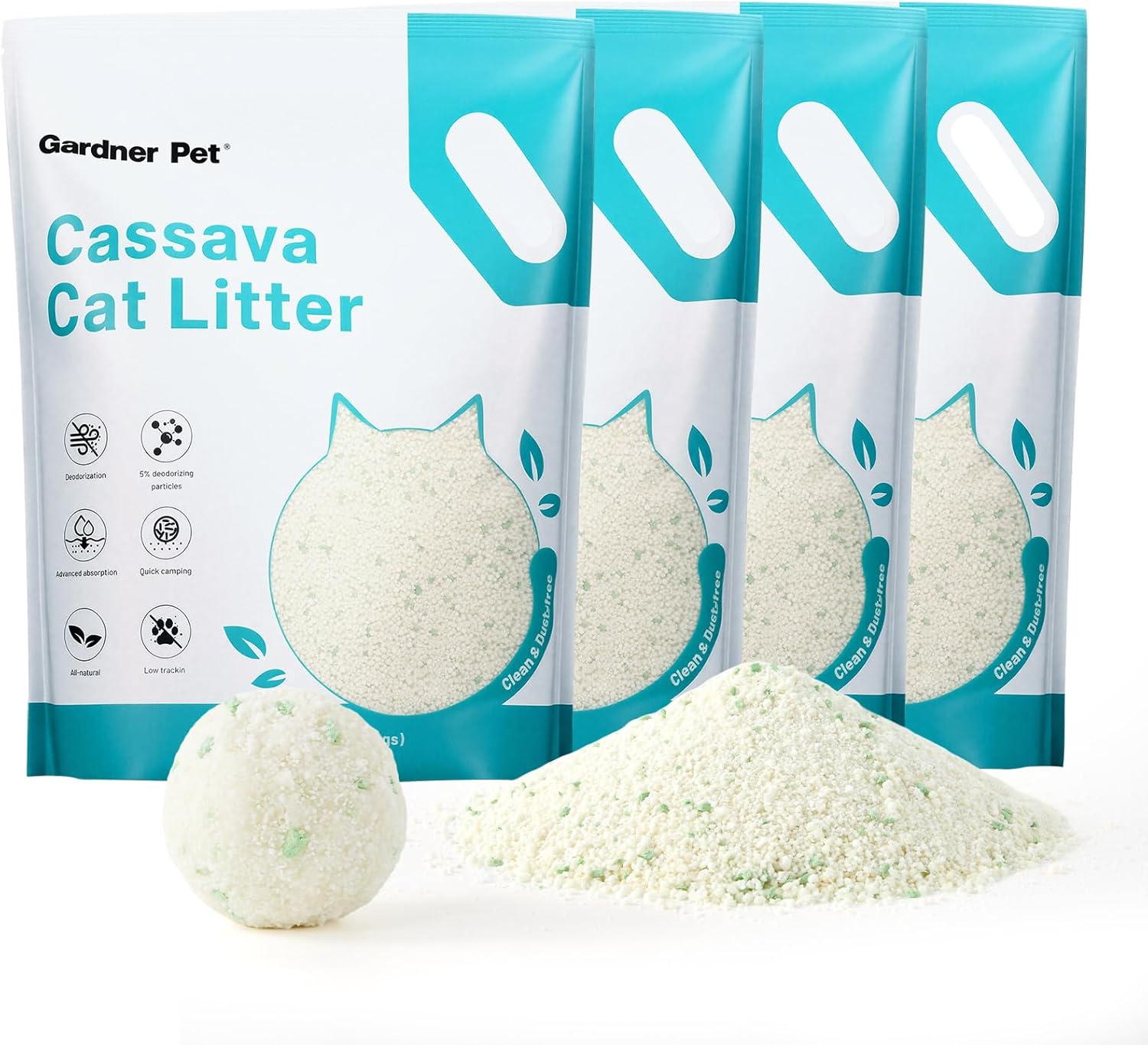 Gardner Pet Cassava Cat Litter with Superior Odor Control