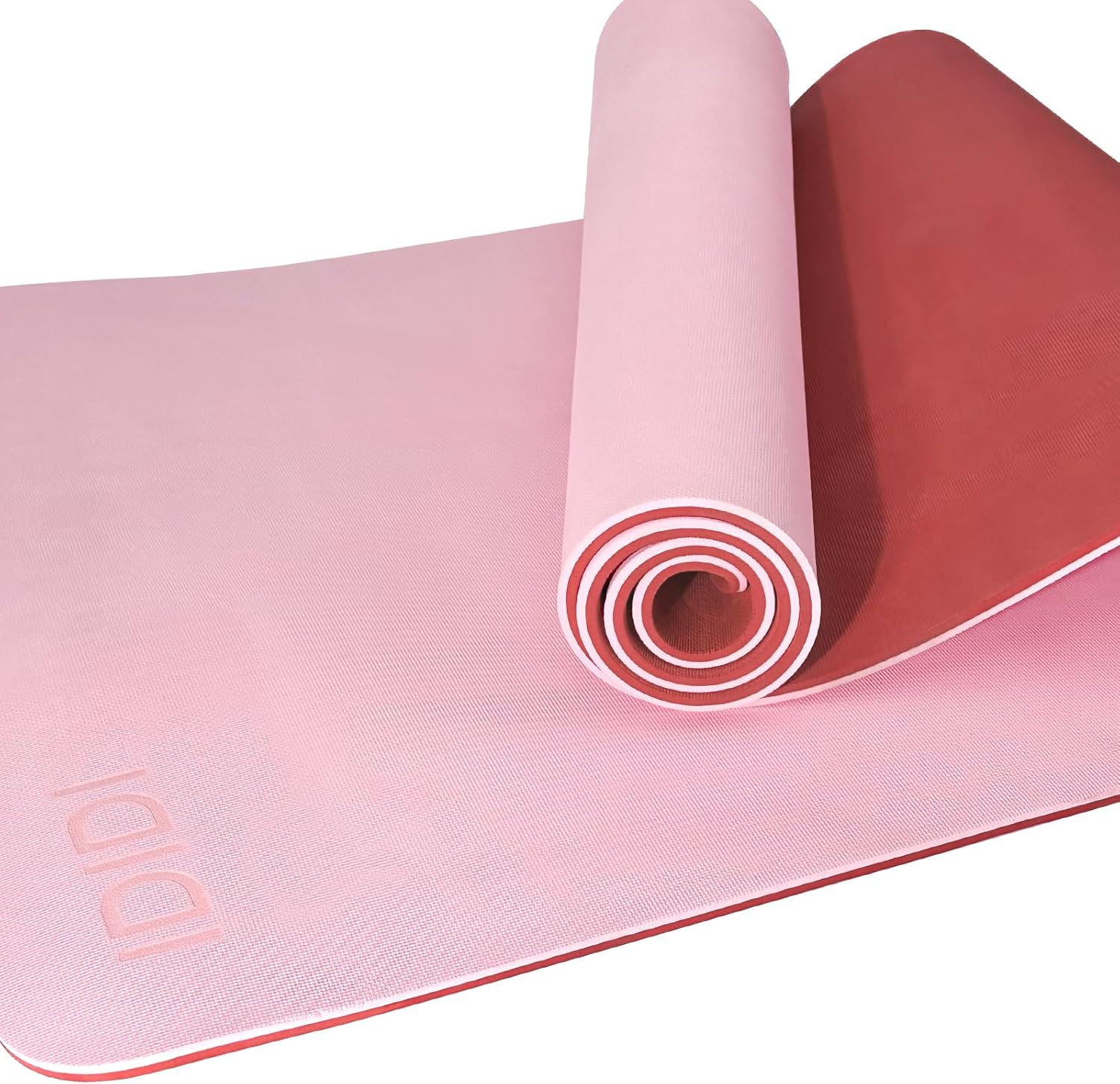 Non-Skid 8mm Thick Yoga Mat with Easy-Cinch Strap - ididi