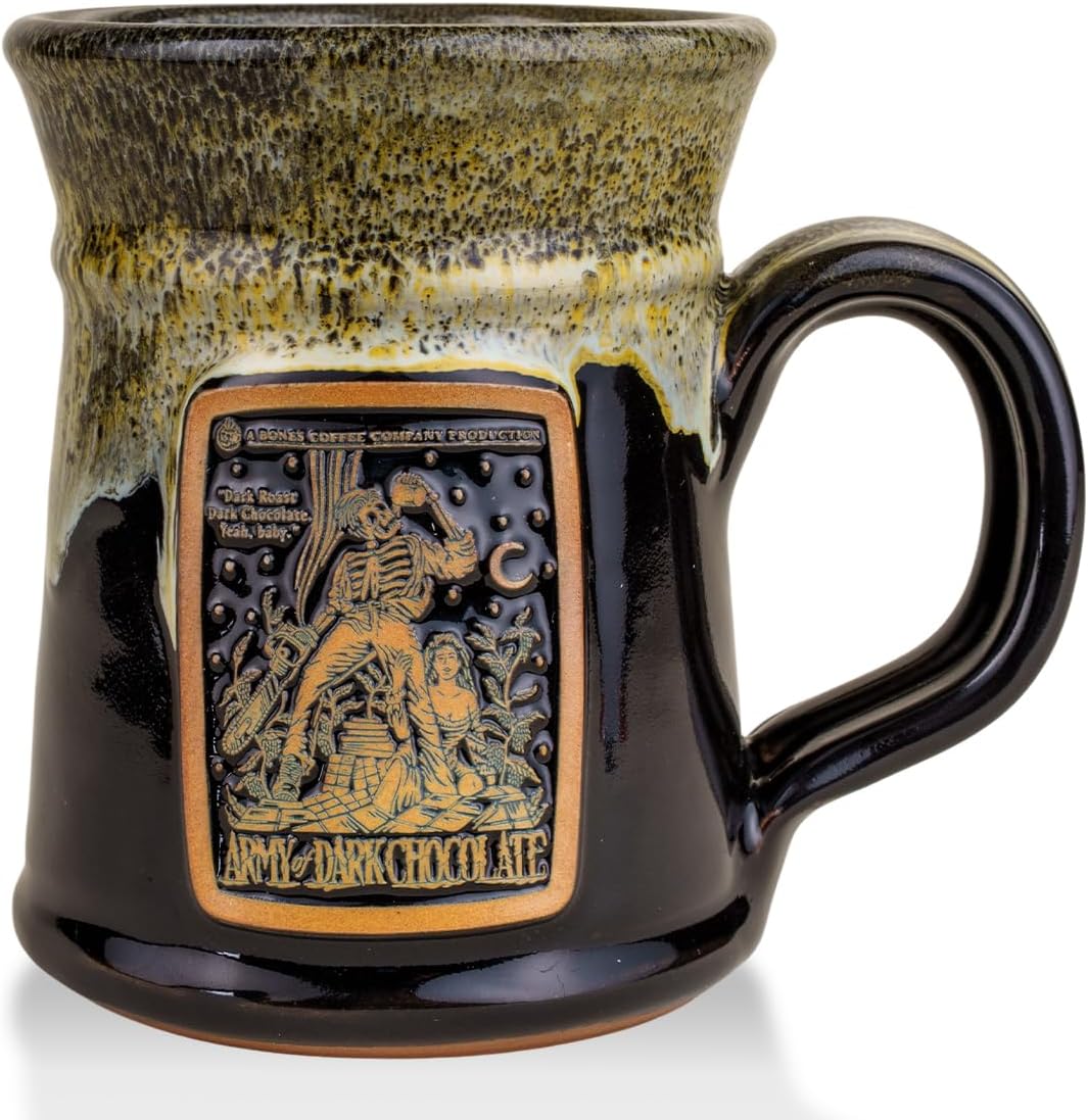 Bones Coffee Company Army of Dark Chocolate Handthrown Mug Review