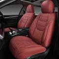 Leather Seat Covers with Lumbar Support for Cars and SUVs