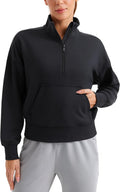 CRZ YOGA Women's SoftAura Half Zip Sweatshirt for Active Wear