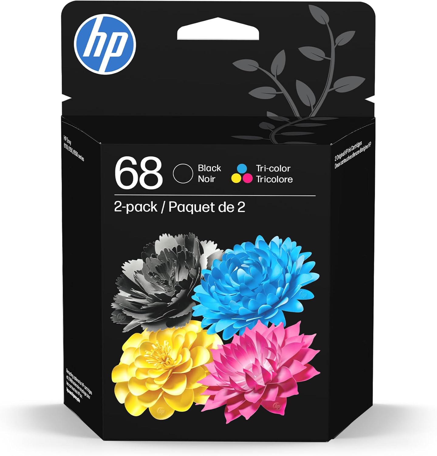 HP 68 Black and Tri-Color Ink Cartridges for Envy Series Printers