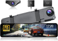 JOMISE G814 4K Mirror Dash Cam - Super Night Vision, GPS, 11 Display