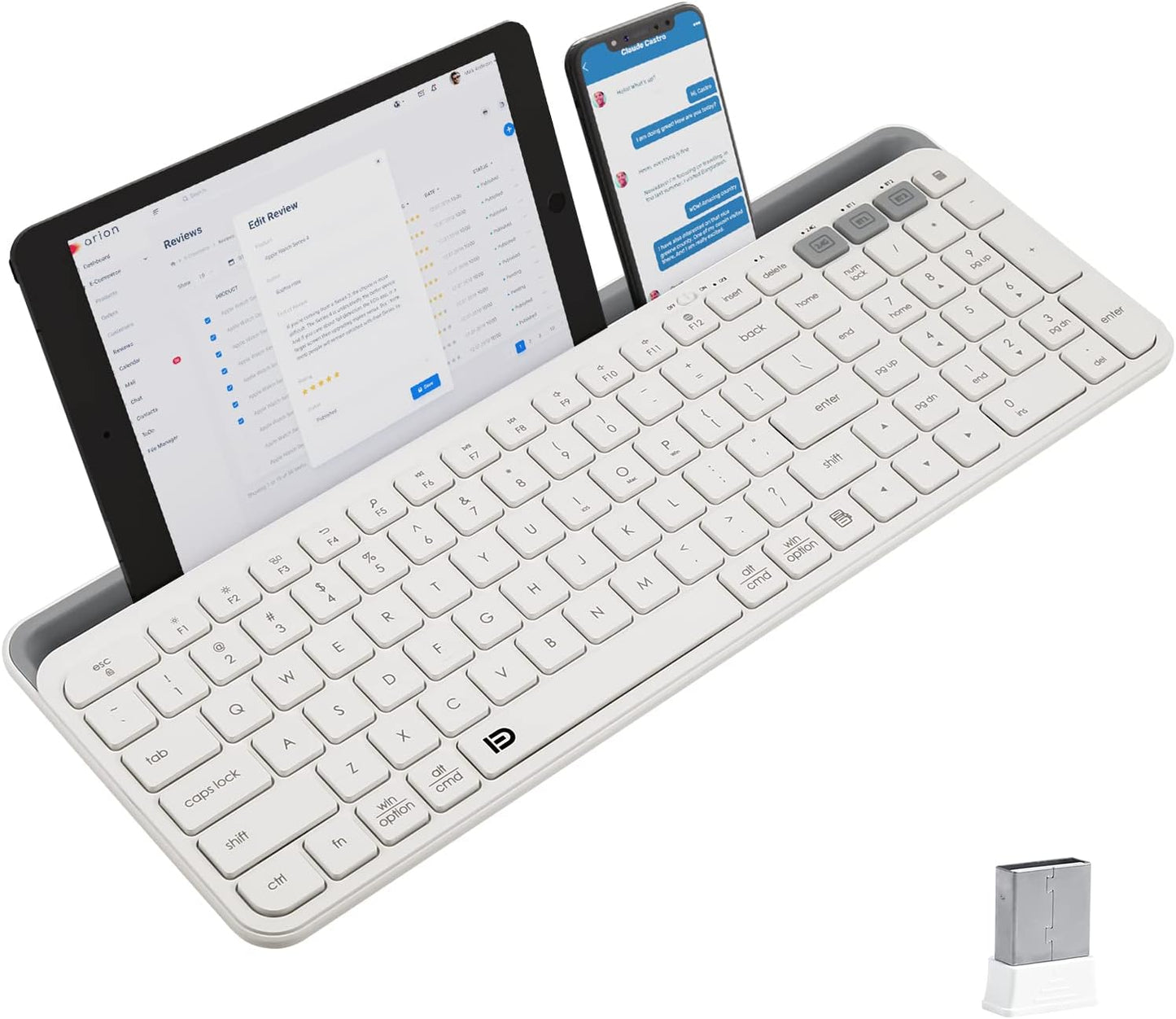HUO JI Wireless Keyboard: Multi-Device Bliss