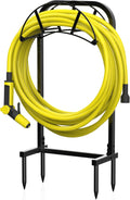 Suchek Garden Hose Holder with 4 Spikes - Heavy Duty Freestanding