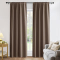 PONY DANCE Blackout Curtains for Bedroom 96 inches Long Set