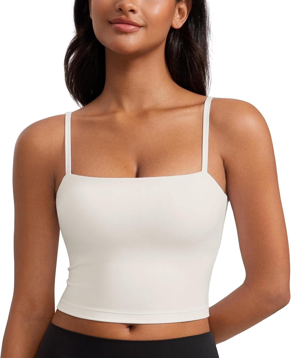 CRZ YOGA Butterluxe Longline Sports Bra - Adjustable Support