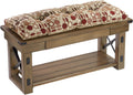 35 in Geometric Non-Slip Tufted Bench Cushion - Gripper Comfort