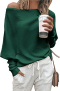 Women's Fall Off Shoulder Knit Sweater 2025 - Loose Batwing Fit