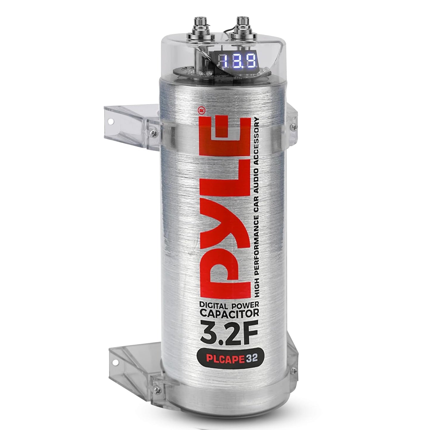 Pyle 3.2 Farad Digital Power Capacitor for Car Audio Systems