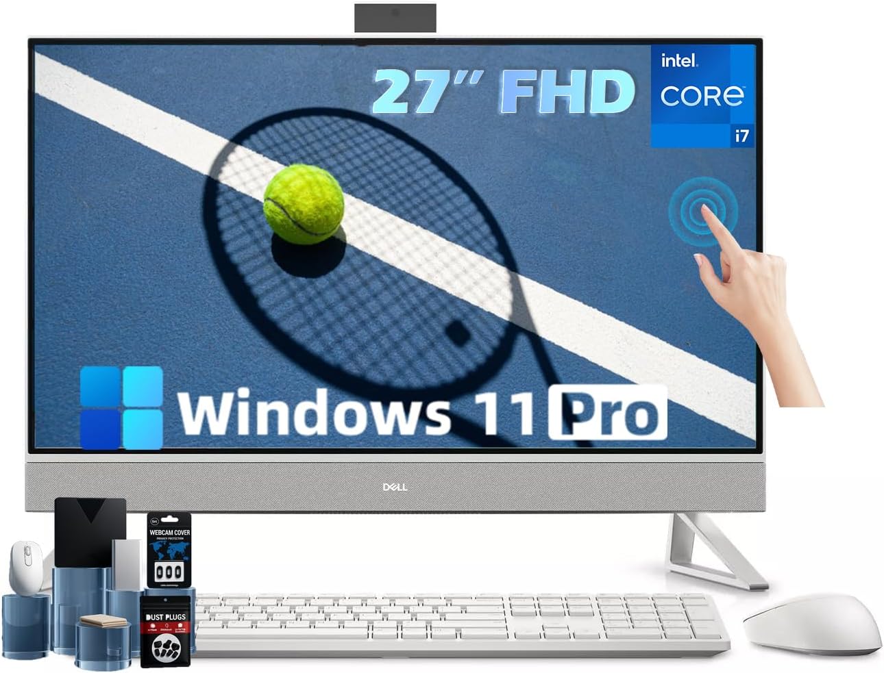 Dell Inspiron 27-inch All-in-One Desktop with Touchscreen Power