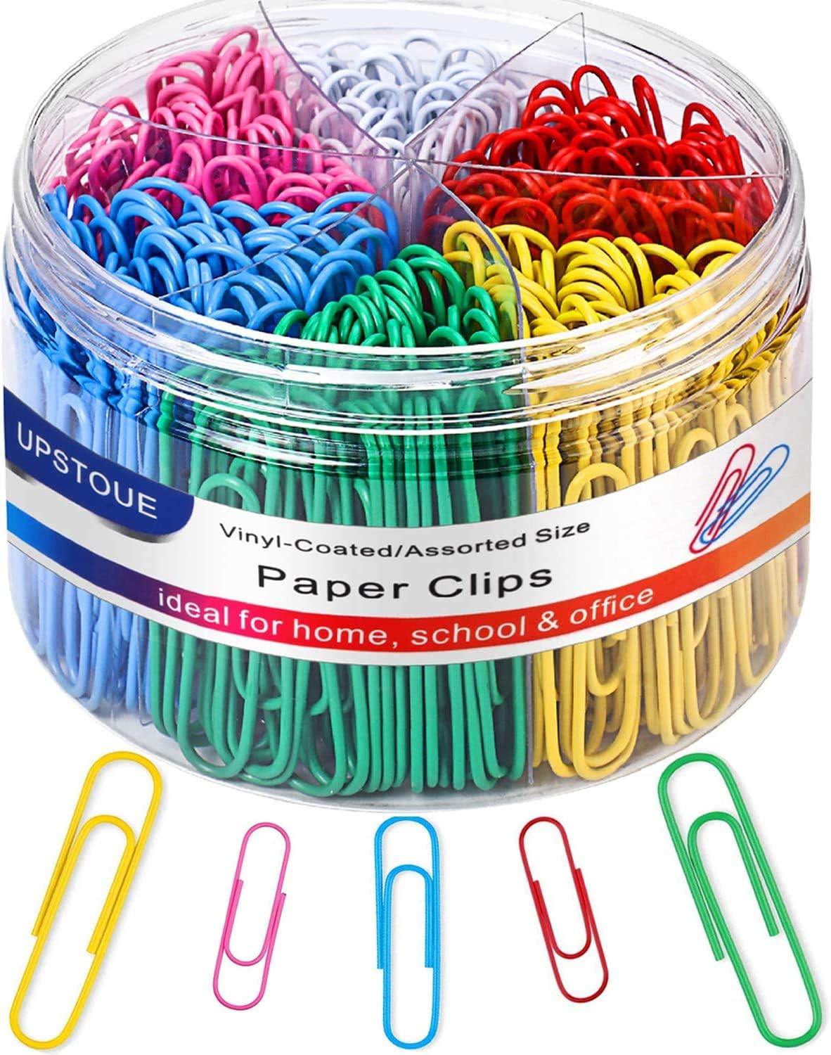 400PCS Colorful Vinaco Paper Clips: Durable & Rustproof
