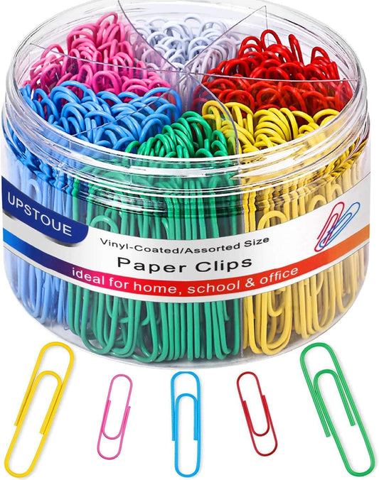 400PCS Colorful Vinaco Paper Clips: Durable & Rustproof