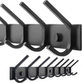 WEBI Coat Rack Wall Mounted 8-Hook Heavy Duty Metal Rack - Sturdy