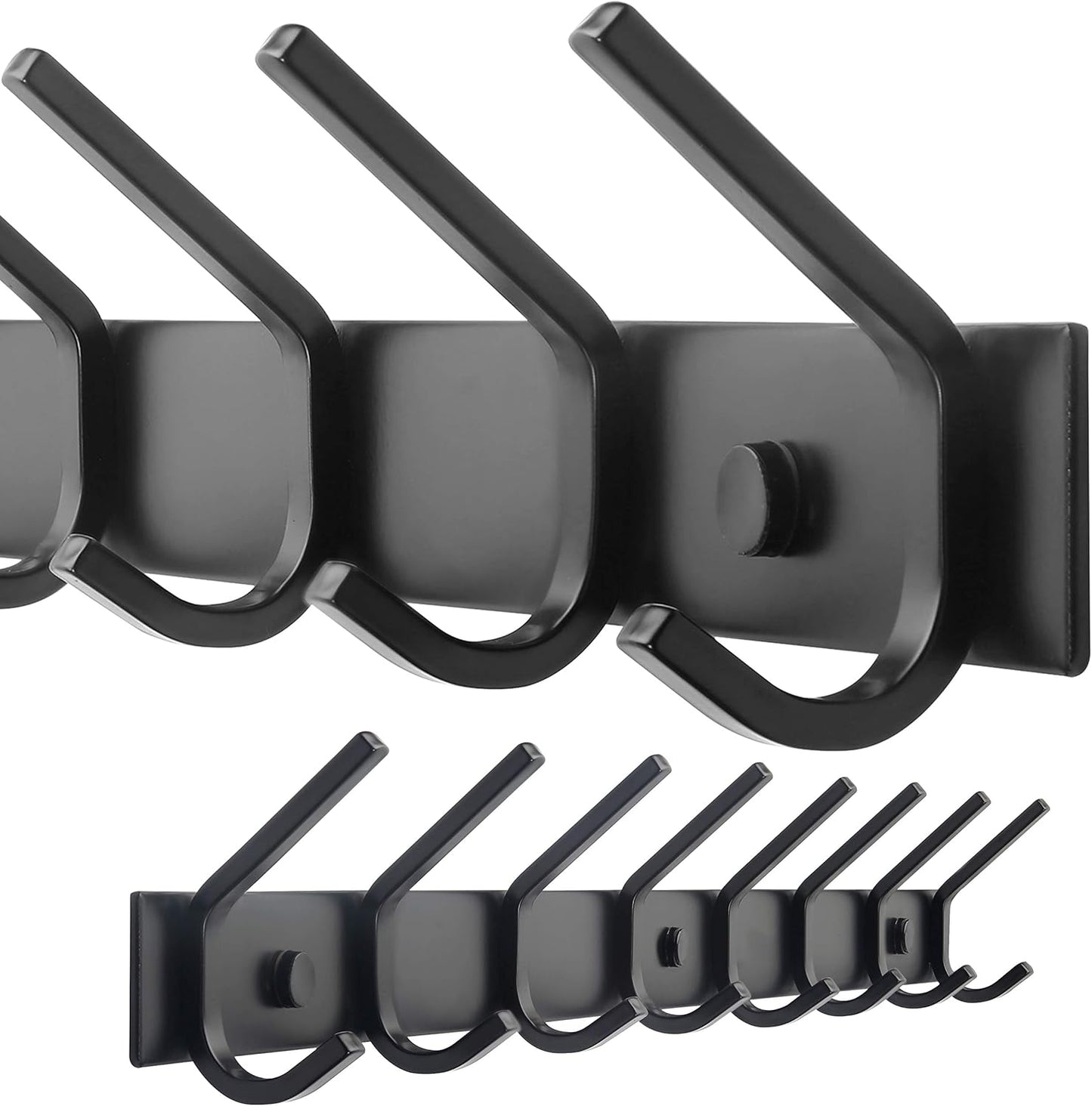 WEBI Wall Mounted Coat Rack with 8 Heavy Duty Hooks for Entryway