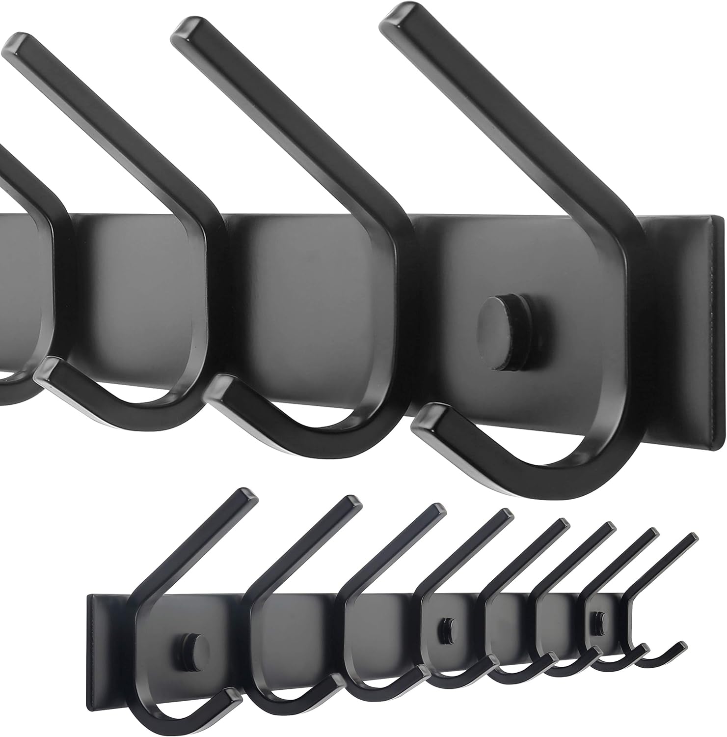 WEBI Wall Mounted Coat Rack with 8 Heavy Duty Hooks for Entryway