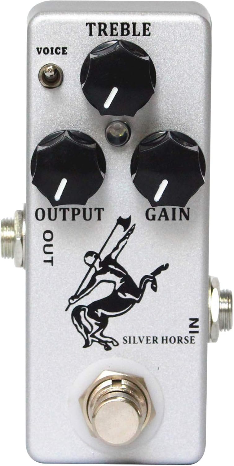 YMUZE Moskyaudio Mini Silver Horse Effect Pedal for Guitarists