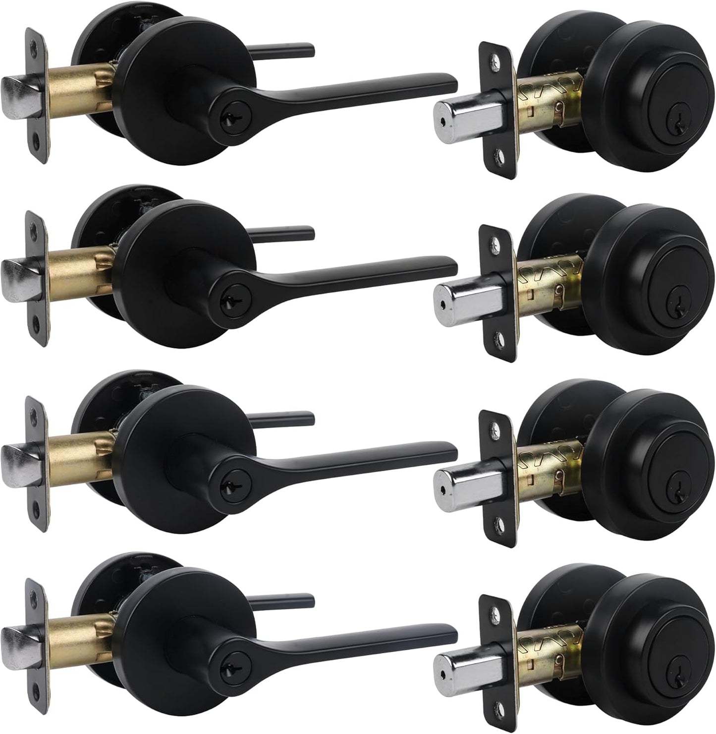 Exterior Door Lock Set with Deadbolt for Enhanced Security
