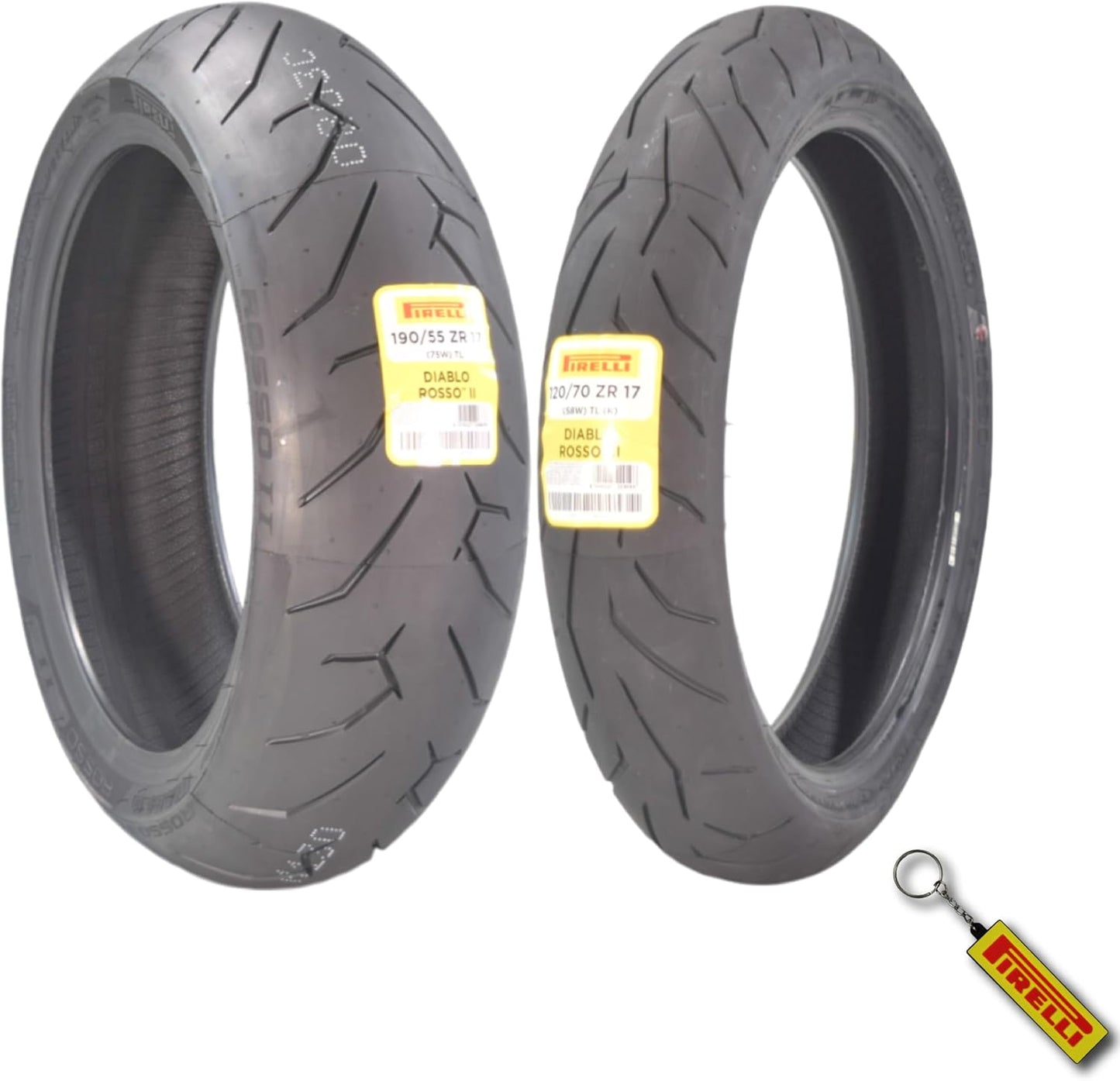 Pirelli Diablo Rosso II Motorcycle Tire Set for Sport Performance