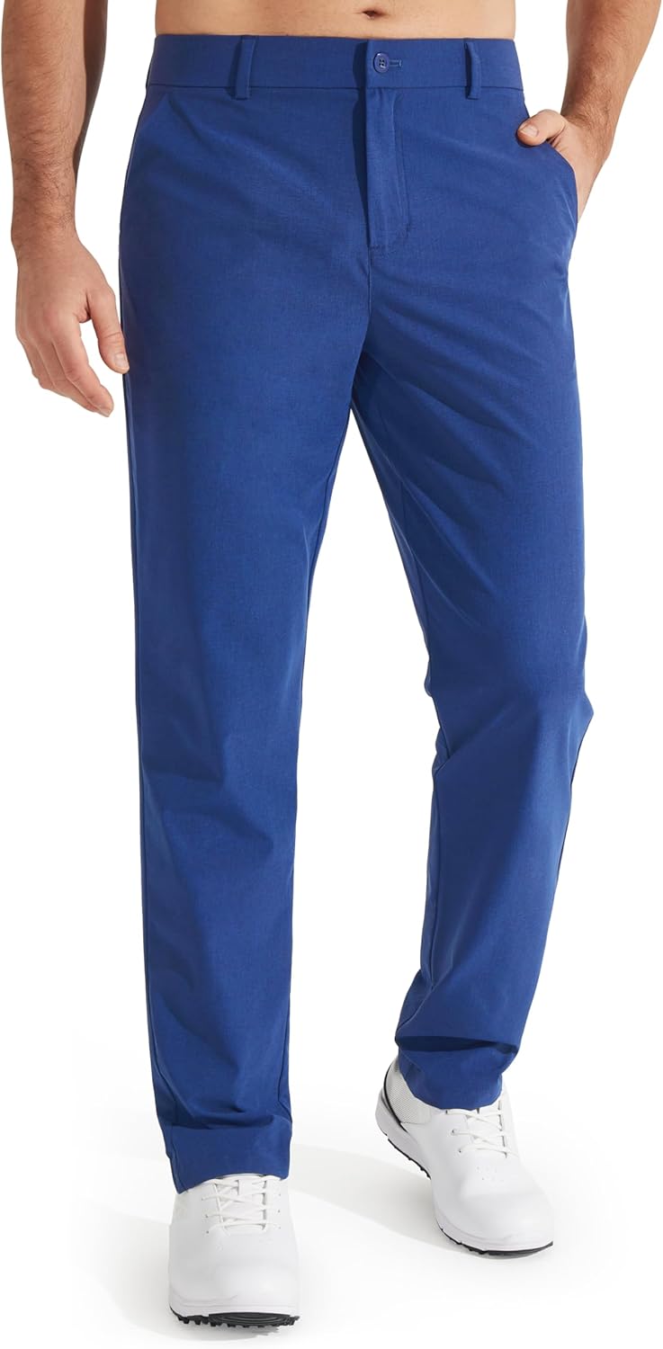 Libin Mens Golf Pants Lightweight Quick Dry Casual Trousers