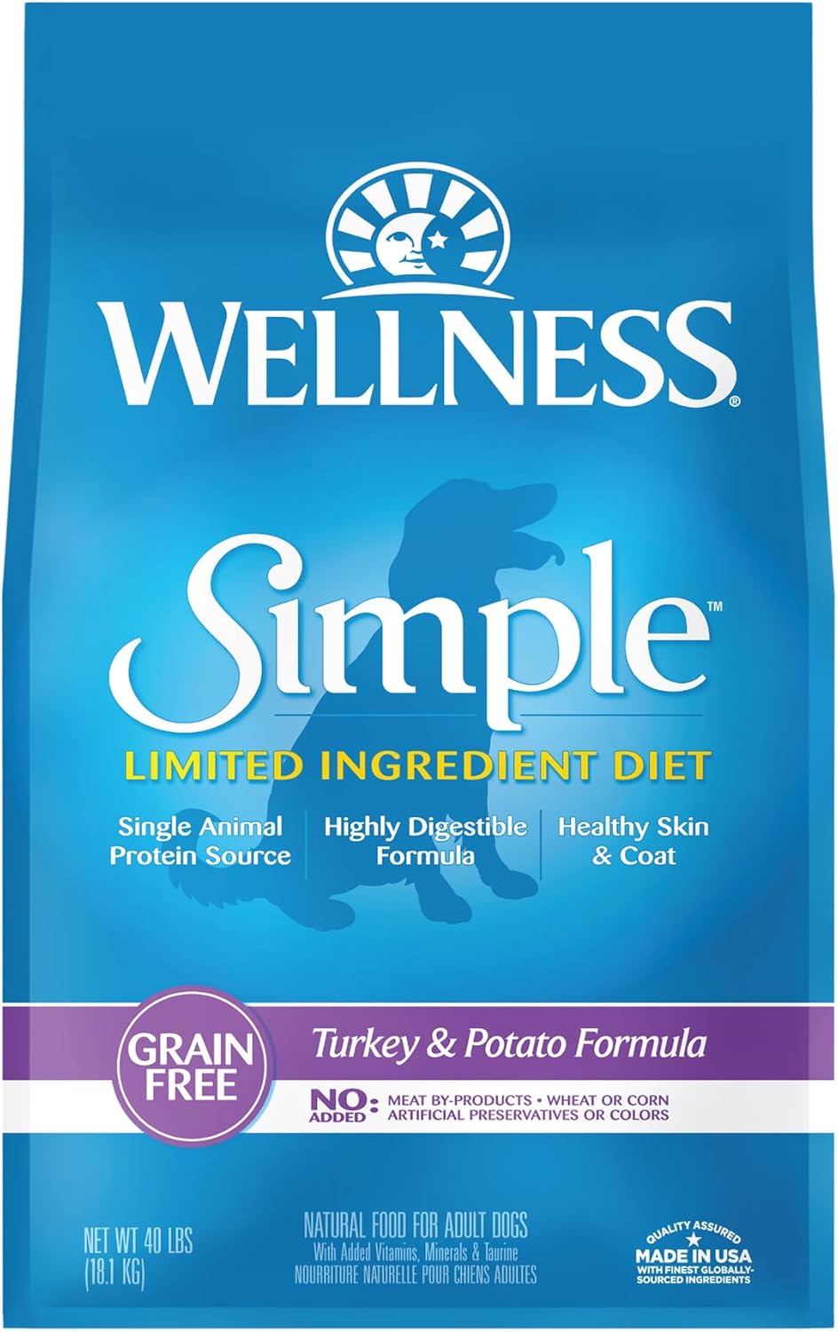 Wellness Simple Limited Ingredient Dry Dog Food for Sensitive Stomachs