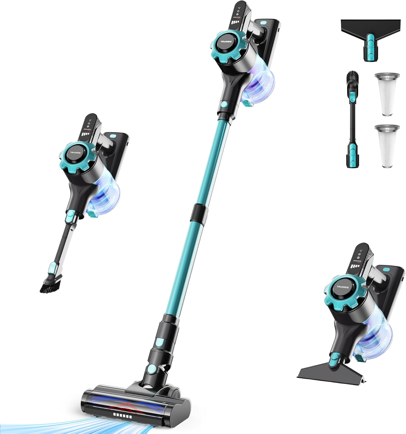 Trucozie Cordless Vacuum Cleaner: 8-in-1 Lightweight Powerhouse