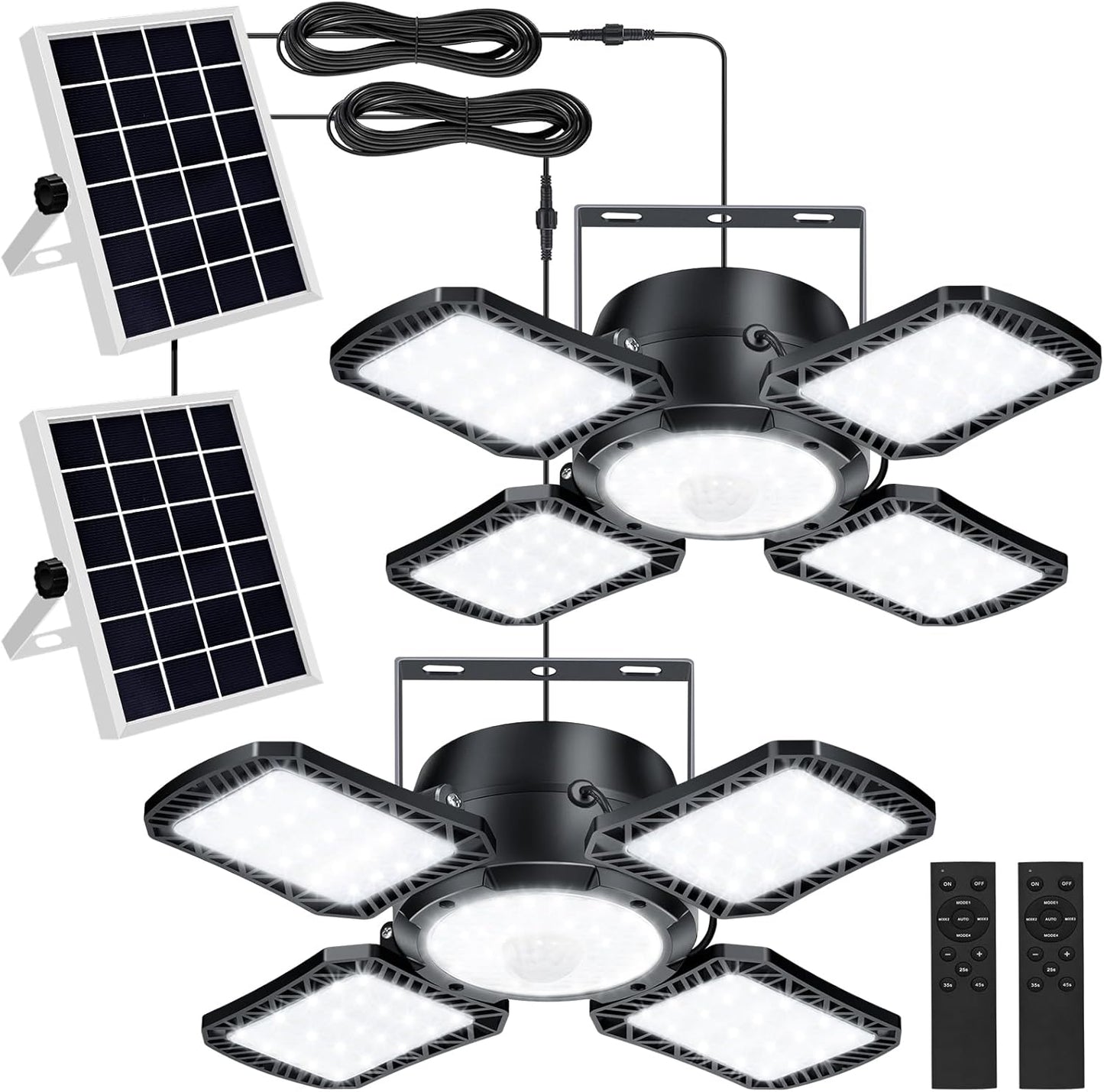 Aqonsie Solar Shed Light with Motion Sensor and Remote Control