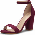 Modern PARTY Women's Chunky Heel Sandals with Ankle Strap