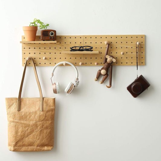 XAOMLP Wooden Pegboard Modular Display for Organization