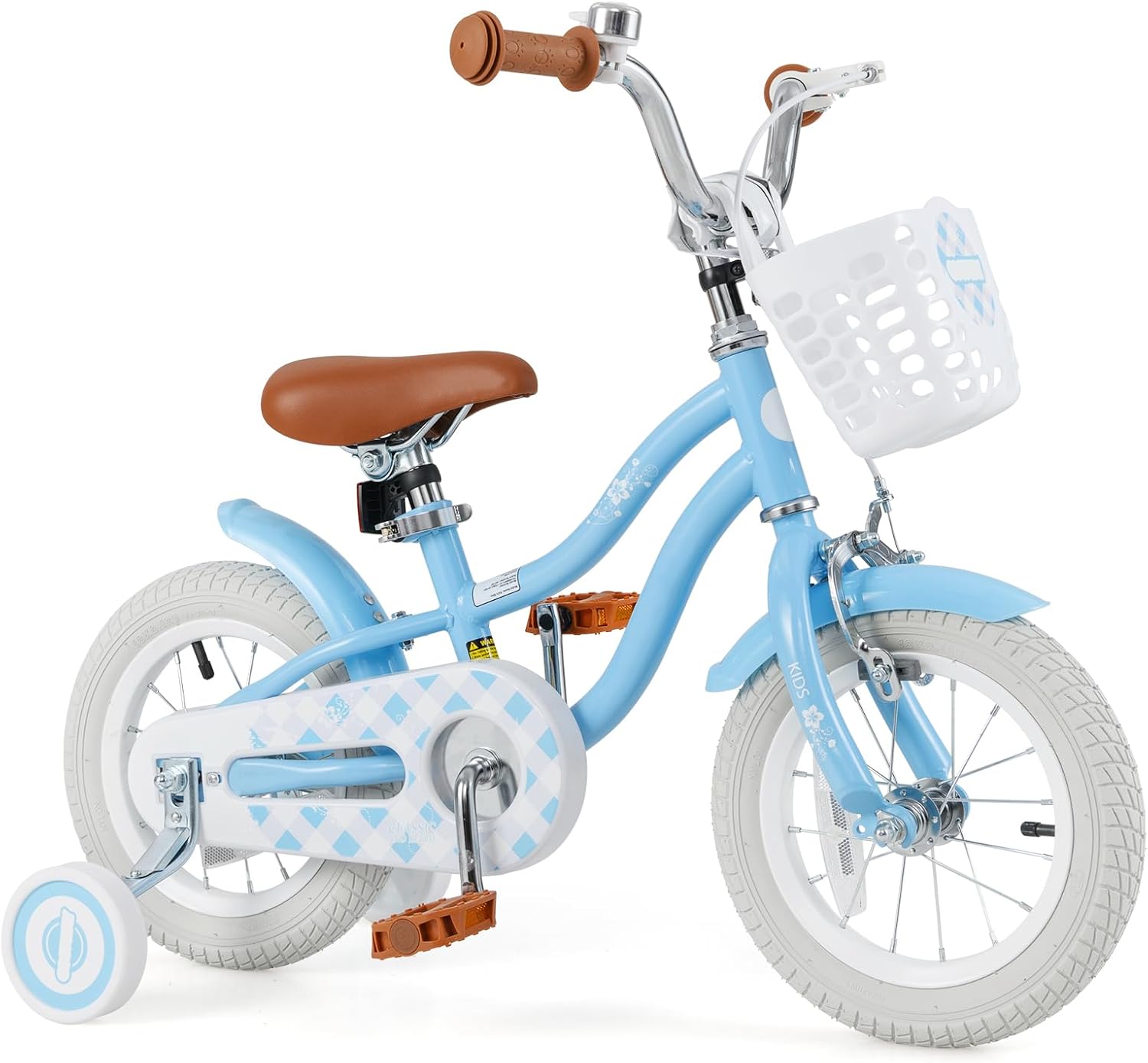 Kids Bike with Adjustable Seat & Removable Basket for Fun Rides
