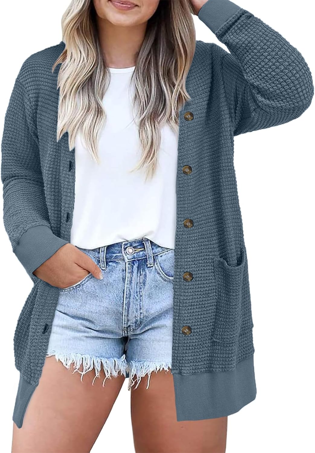 Eytino Womens Plus Size Cardigans for Casual Chic Style