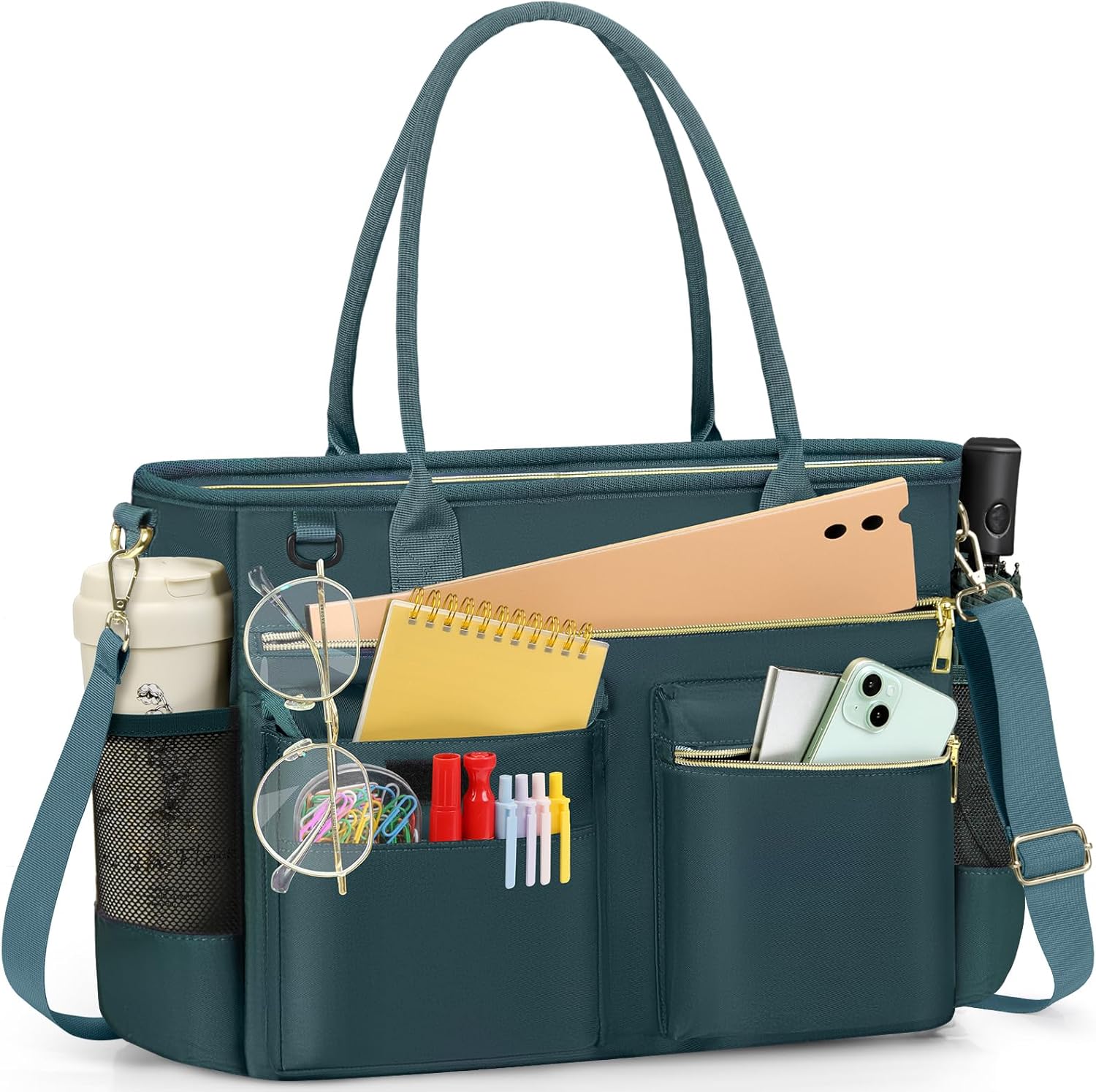 RAINSMORE Laptop Bag for Women - Stylish 15.6 Inch Tote