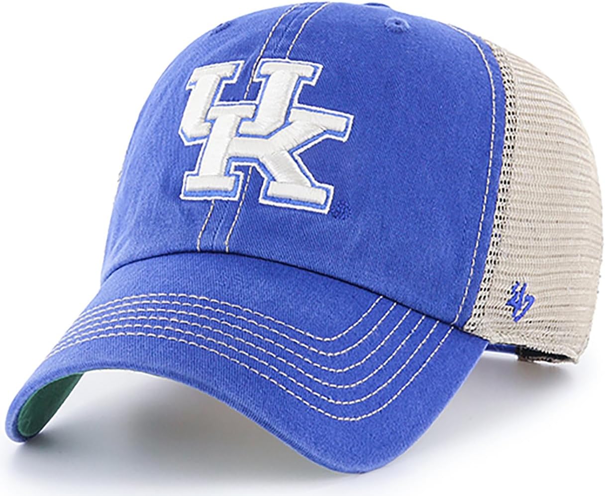47 NCAA Trawler Primary Logo Team Color Mesh Trucker Hat