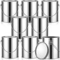 Uiifan 8 Pcs 1 Gallon Empty Paint Cans with Lids - Compact Storage